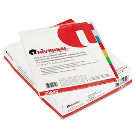 Universal Battery Universal Insertable Index Multicolor Tabs Eight-Tab Letter Buff, 24Pk 20840